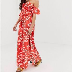 Beachy floral tropical  ASOS maxi dress